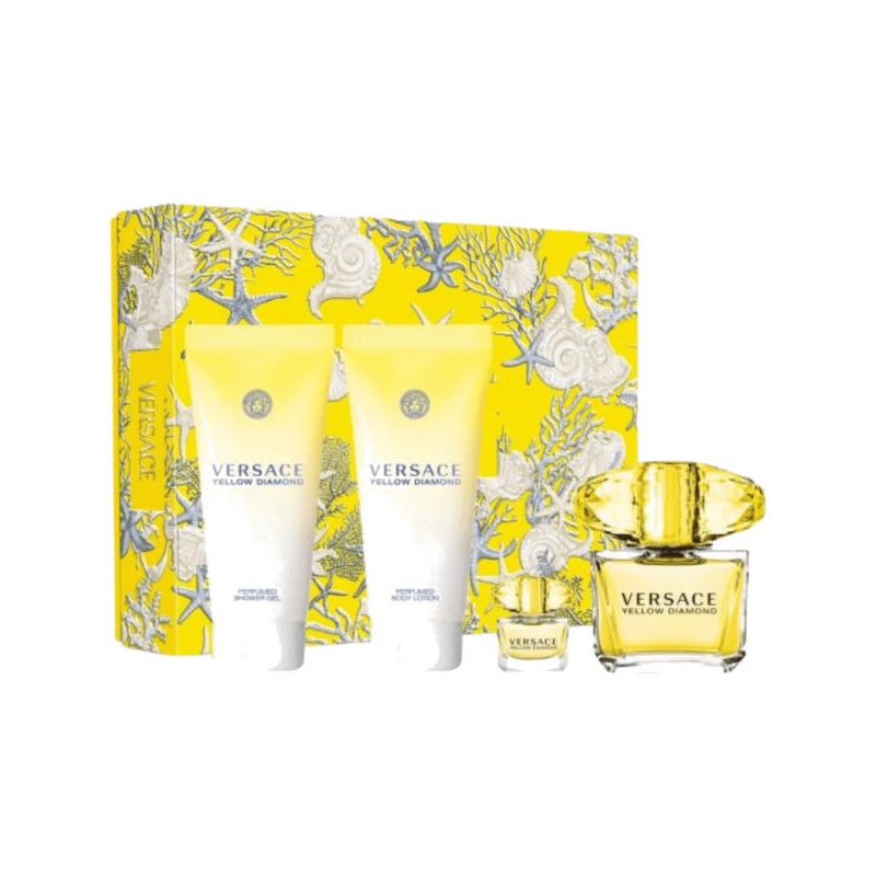 Versace Yellow Diamond Set, 90ml + 5ml + SG 100ml + BL 100ml