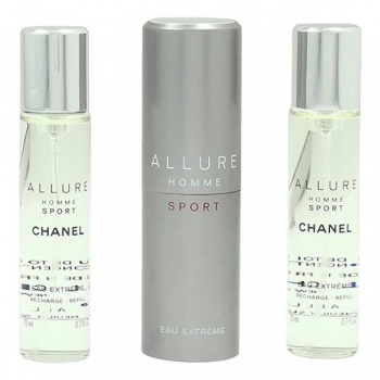Chanel Allure Homme Sport EdT Refill Gift Set 3x20ml