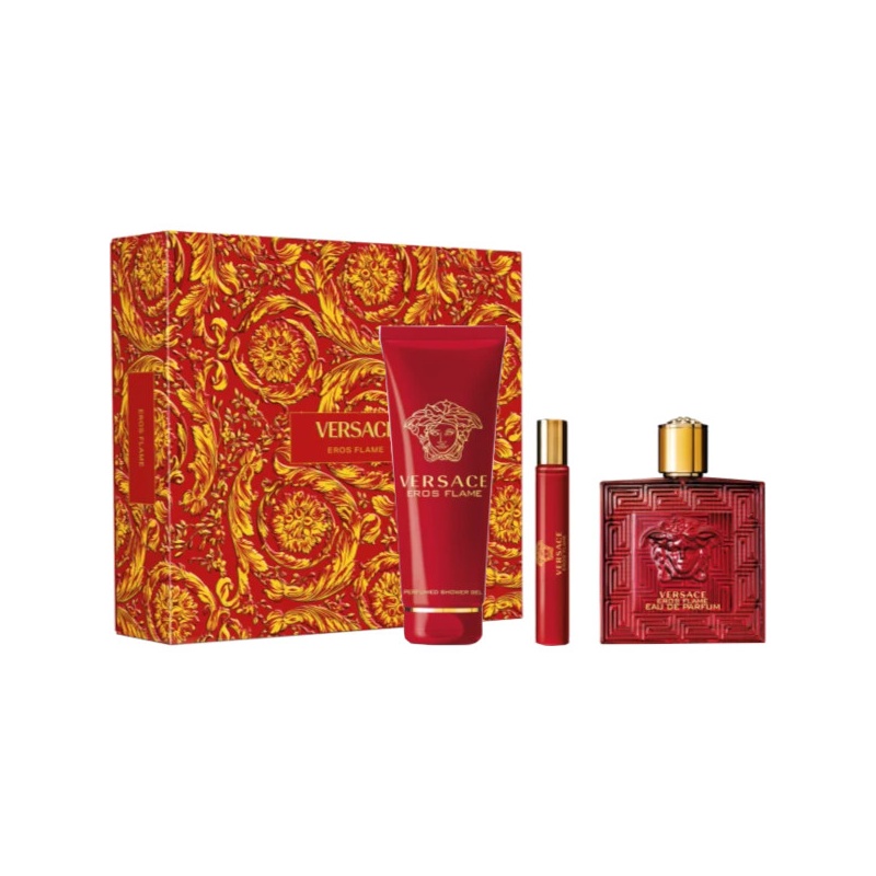 Versace Eros Flame Set, 100ml + SG150ml + 10ml 8011003889327